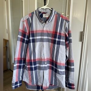 Vintage 7 Diamonds Plaid Long-Sleeve Shirt